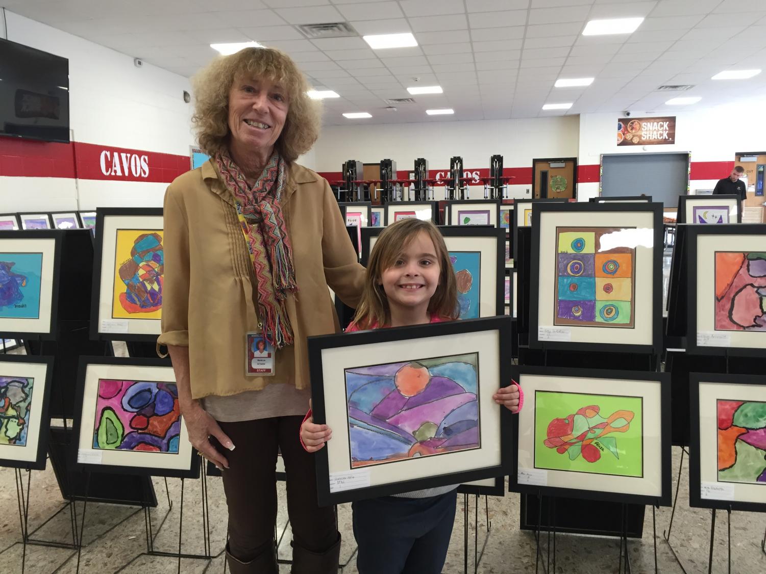 Elementary art teacher Wanda Lev has worked in the Emerson Public School District for 21 years. She's loved art since she was a kid herself. The annual art show makes her feel proud.