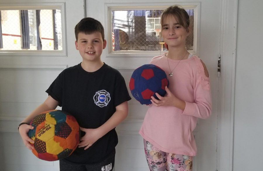 Sixth graders Hugh Hennessey and Mia Worthington both pay for the Emerson Eagles, the towns club team. Both athletes agree that practicing in the off season is key.