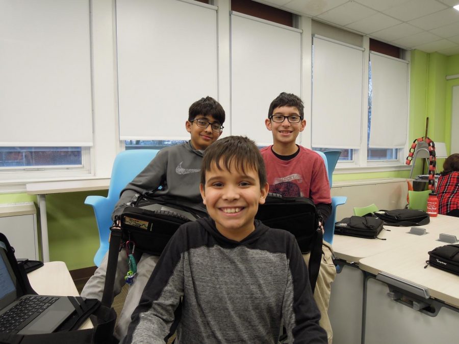 These fourth graders love to create graphics and videos for The Villano View. 