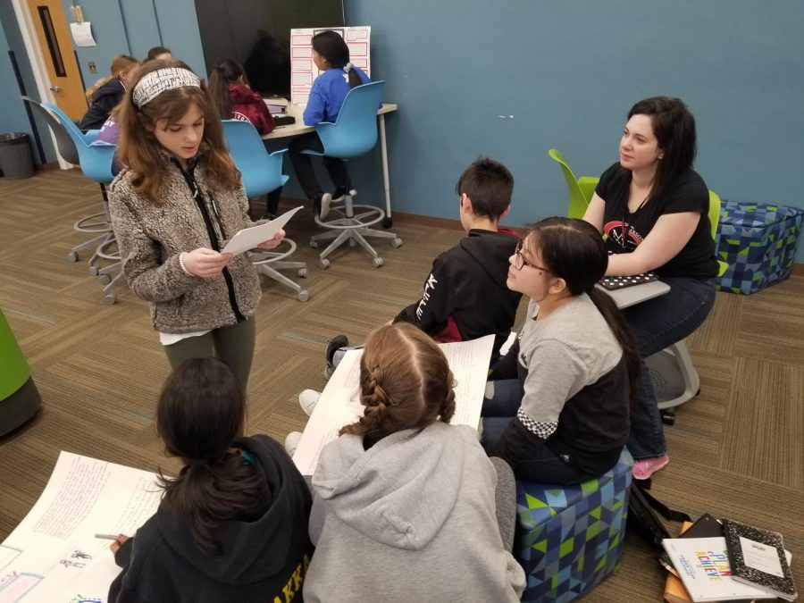 Sixth graders presented their arguments to peers and administrators in the Learning Lab. Some students decorated posters while others created Google Slide shows or wrote Letters to the Editor.