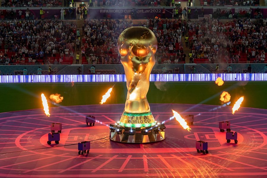 This is the opening ceremony of the U.S.-Wales Men’s World Cup Match in Doha, Qatar, on November 21, 2022.