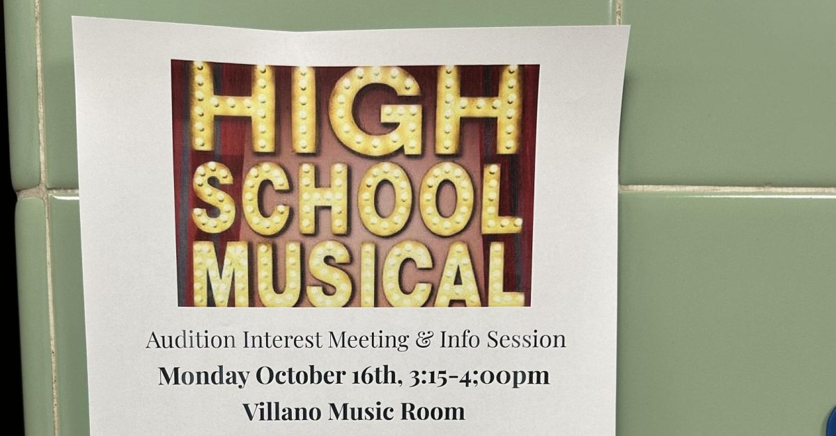 About 50 students signed up to audition for the annual school play which will be High School Musical this year.