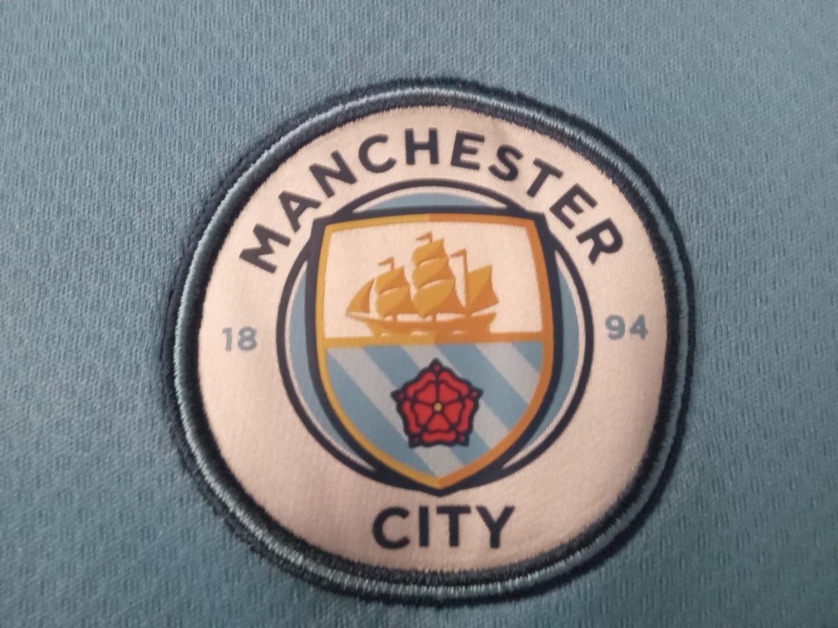 This is a picture of the current Manchester City logo. 