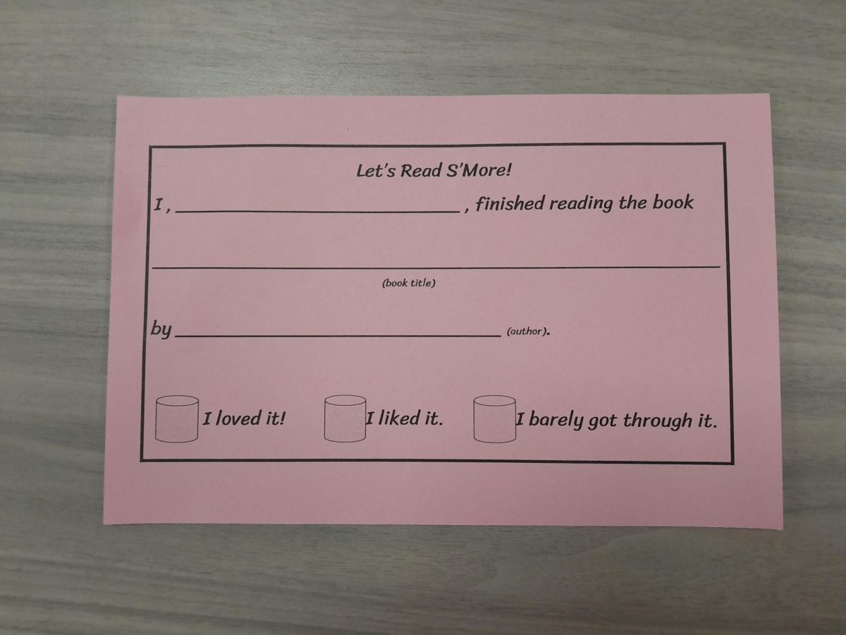 This is the slip on which students and staff recorded their book titles. 
