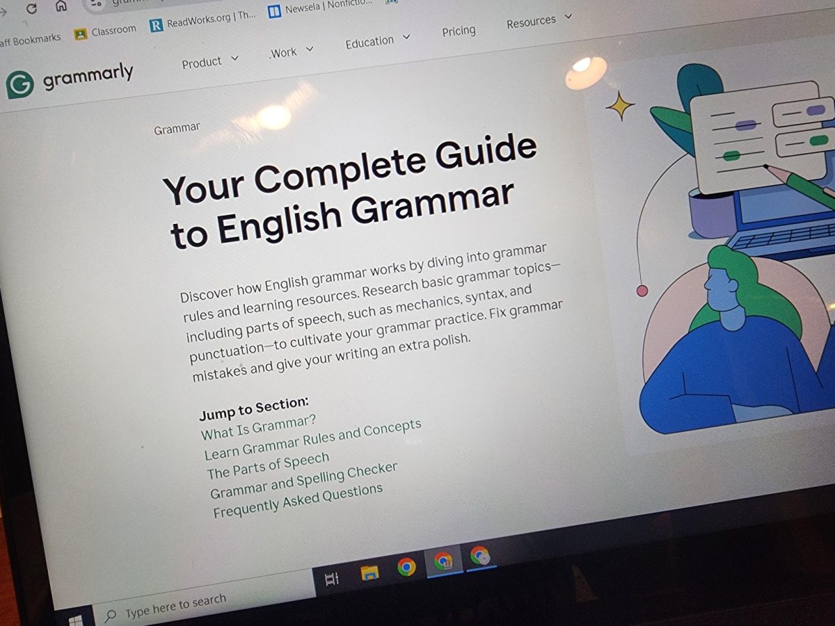 An online website called Grammarly is one tool students use to check their grammar use.