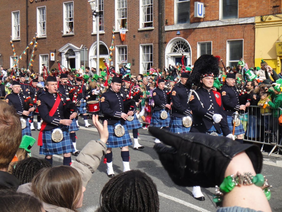 Many people in Ireland celebrate St. Patricks Day with a parade.