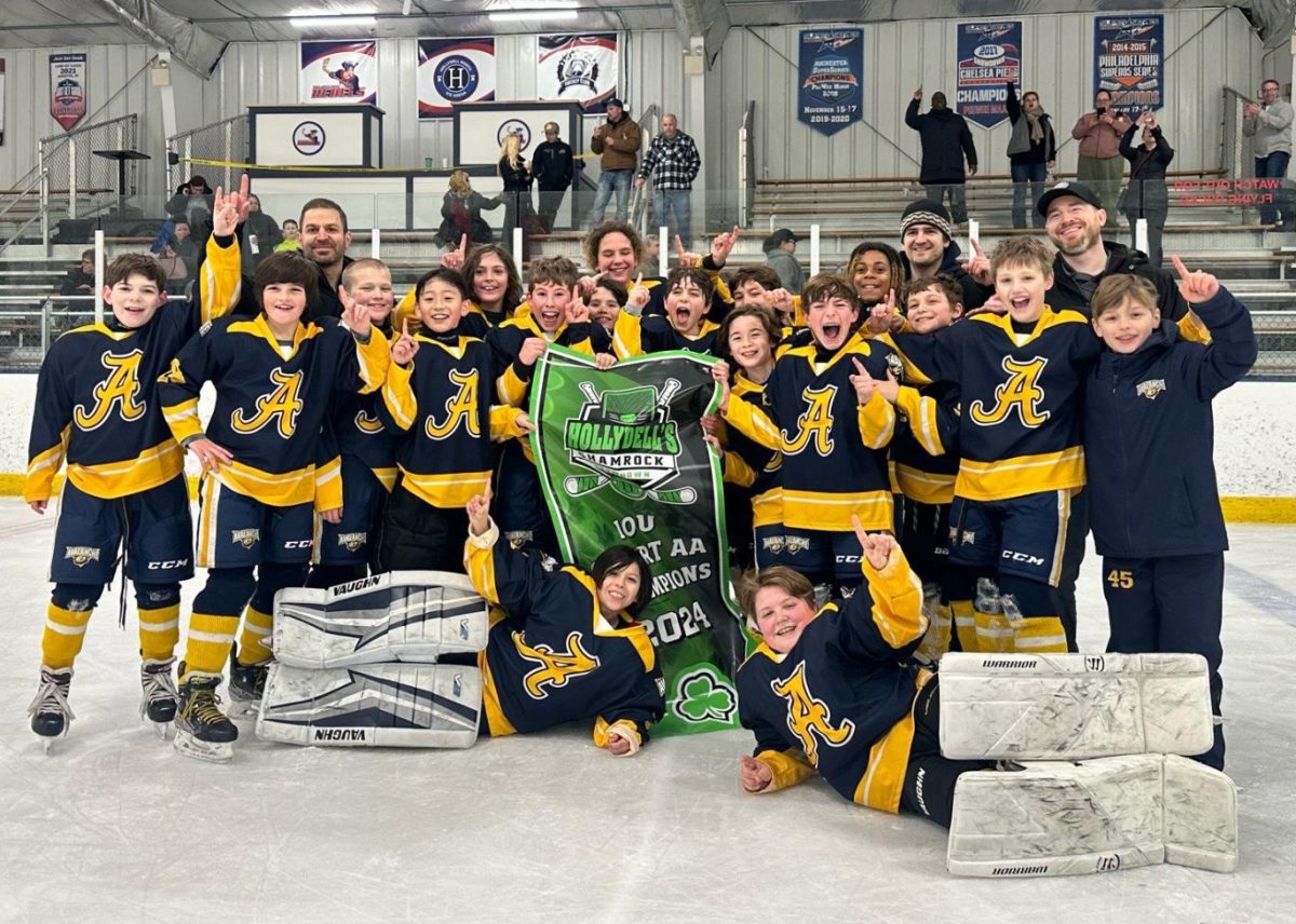 A very excited Hackensack Avalanche hockey team skated to victory in the recent Shamrock Tournament.