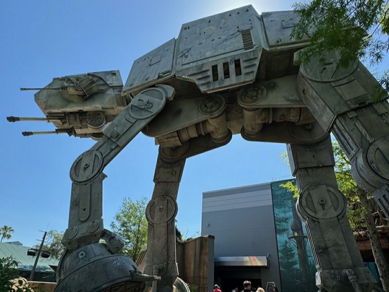 The Imperial ground forces use this All Terrain Armored Transport, or AT-AT walker, in combat during Star Wars movies.