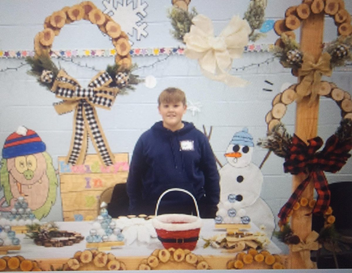 The website for TREP$ features some local students and their projects. This  boy is a student at Stillwater School in Stillwater, NJ. He made and sold wreaths.