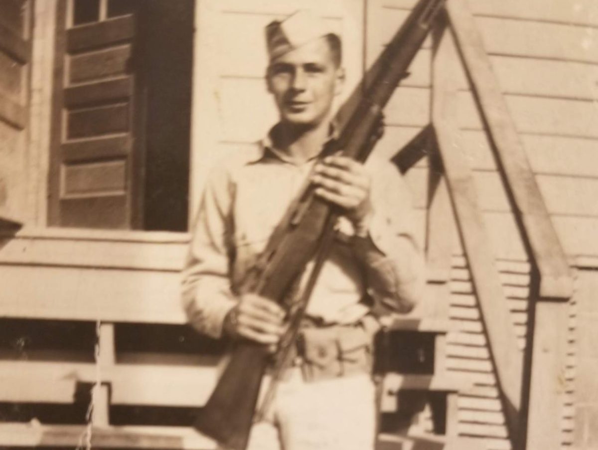 Nathan Amonica served in the Third Infantry Divison during World War 2 for the U.S. Army. He was April Catuogno's father. Catuogno is a fourth grade teacher at Patrick M. Villano School.