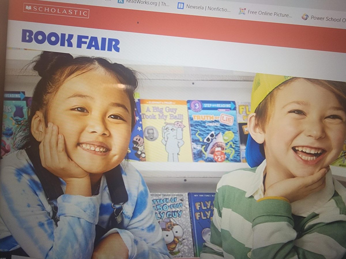 Scholastic is a big book publishing company. They provide materials to sell at the annual school book fairs.