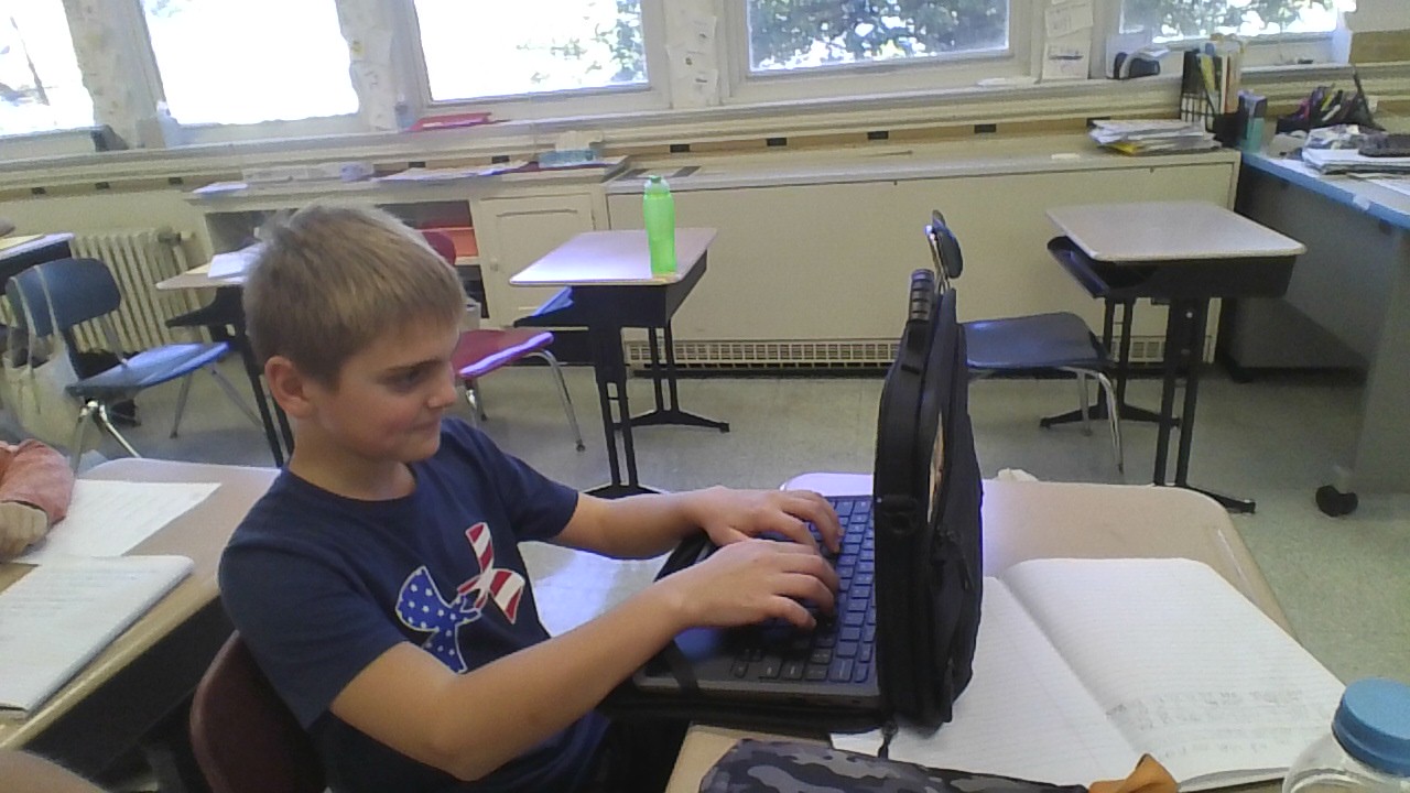 The Emerson Public Schoool District provides students at Patrick M. VIllano School with Chromebooks.