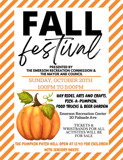 This flyer for the Fall Festival was posted on the borough's website.