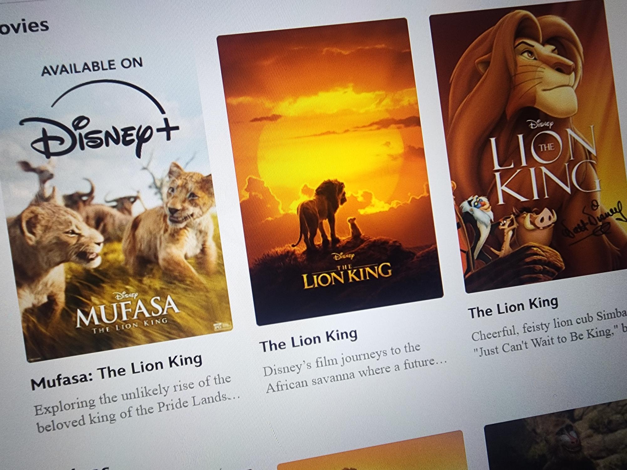 Disney's website has summaries of all movies related to The Lion King.