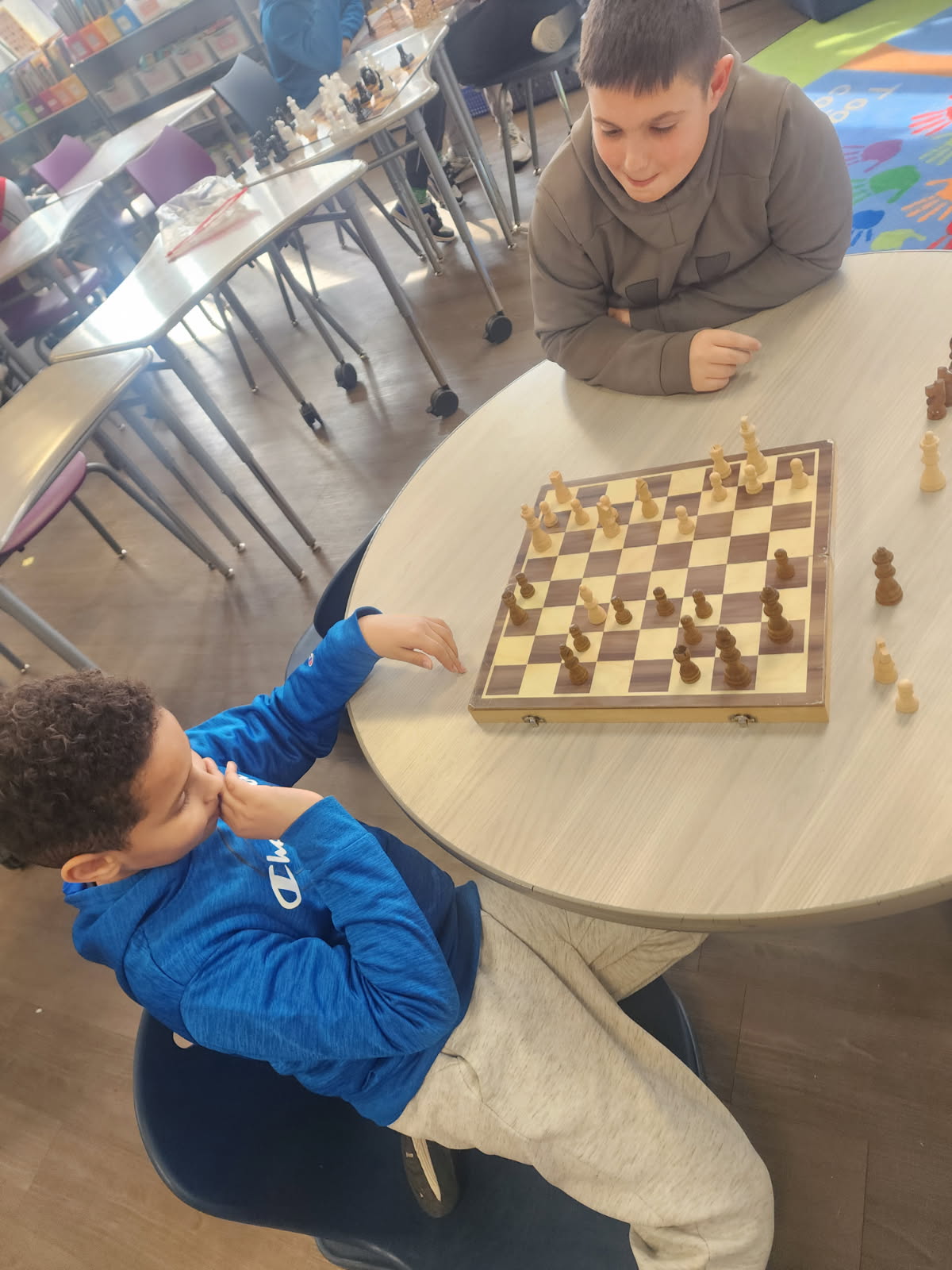 A chess club is also offered afterschool for students in grades 4 through 6.