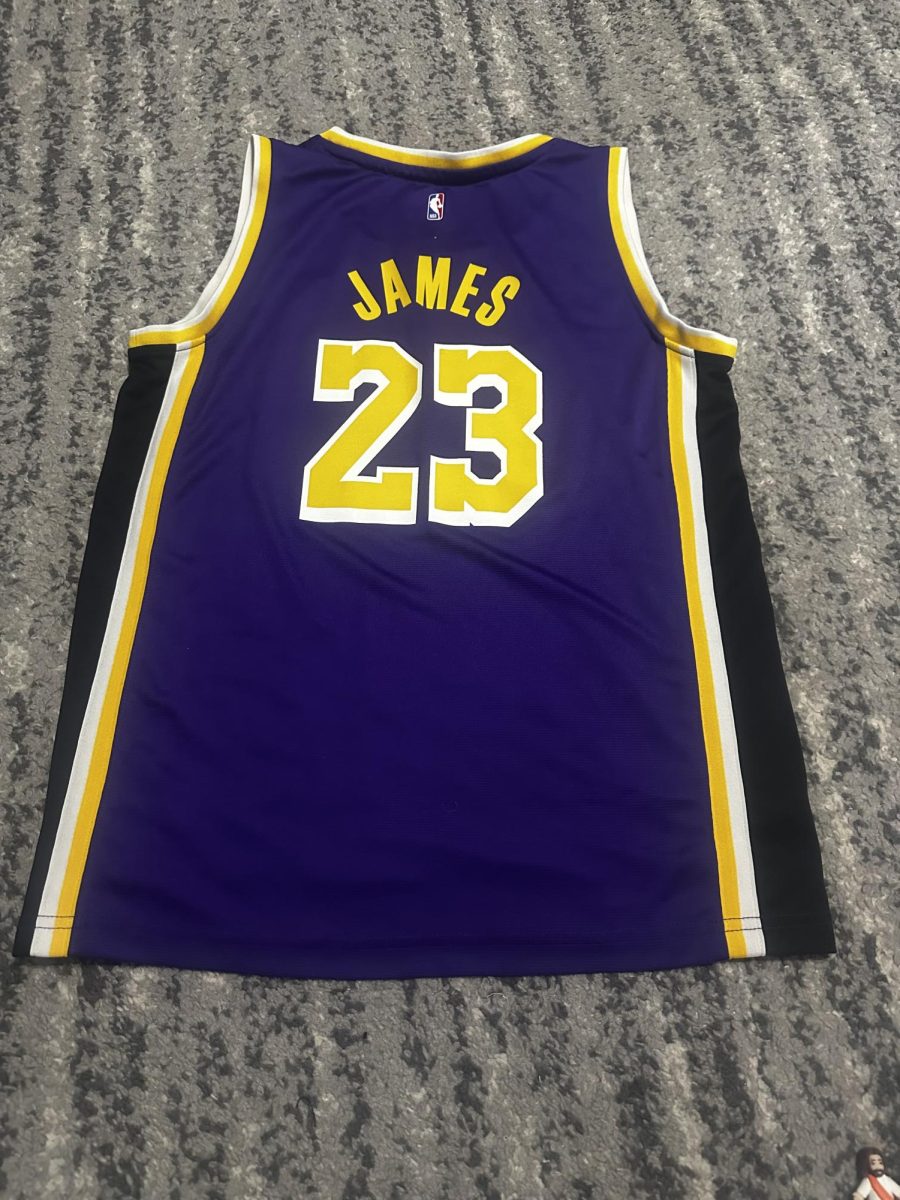 LeBron James' number is 23. It's a favorite jersey among some young basketball fans in Emerson.