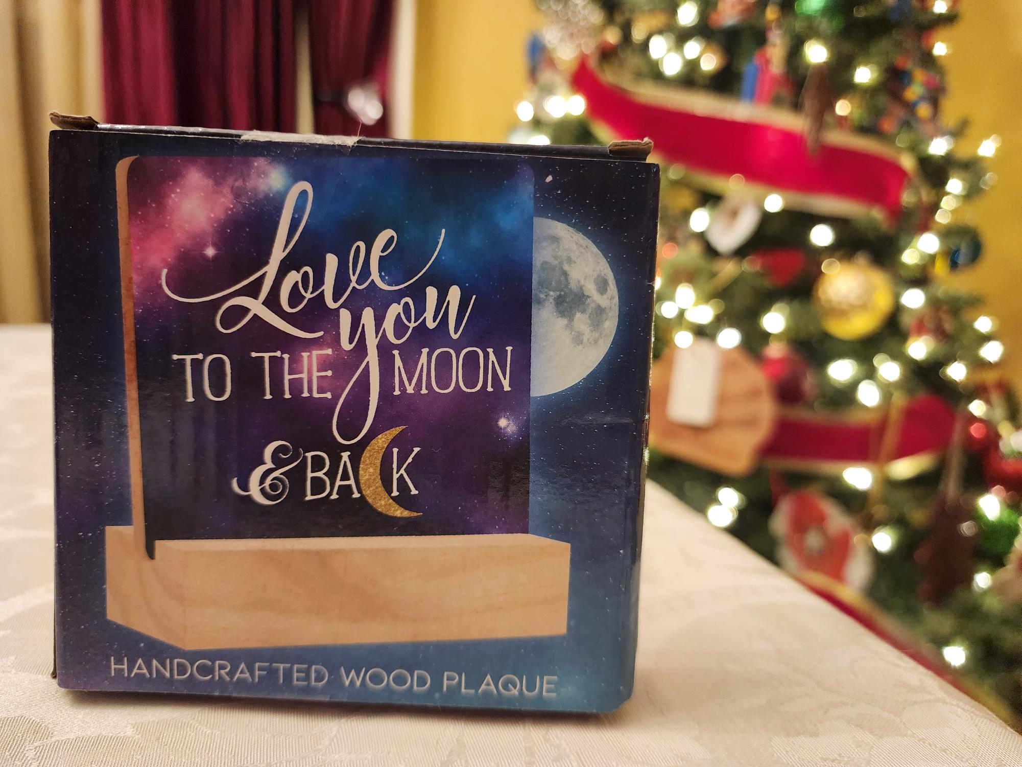 Most items. like this plaque, cost a few dollars at the Holiday Shoppe.