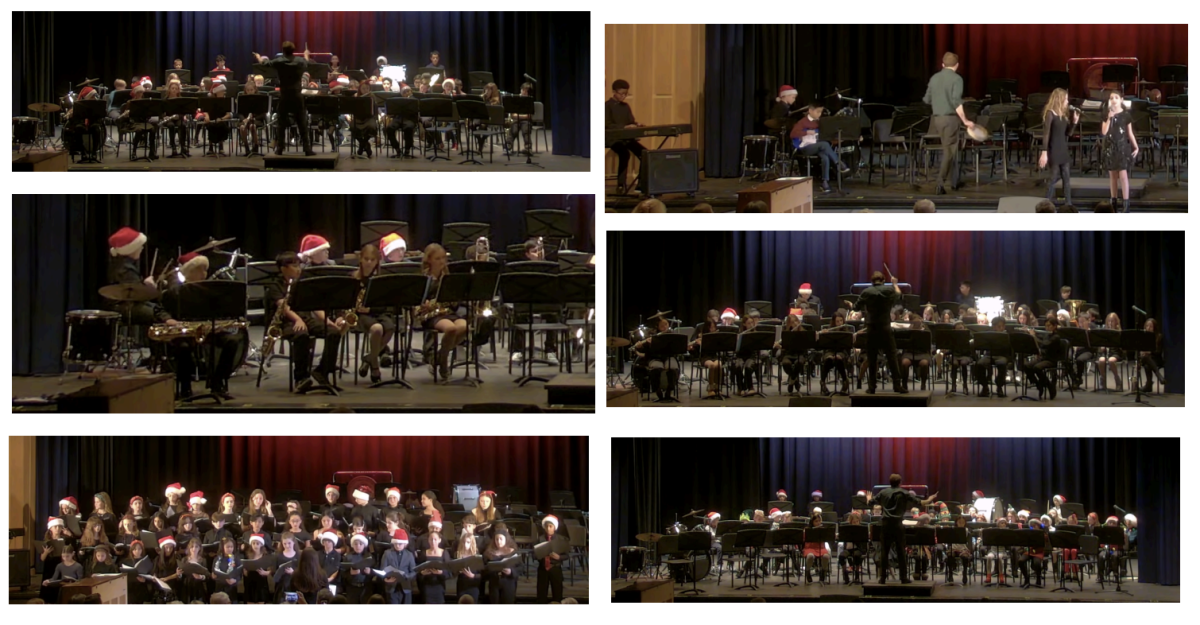 Thye band and chorus from Patrick M. Villano School performed to a packed audience.