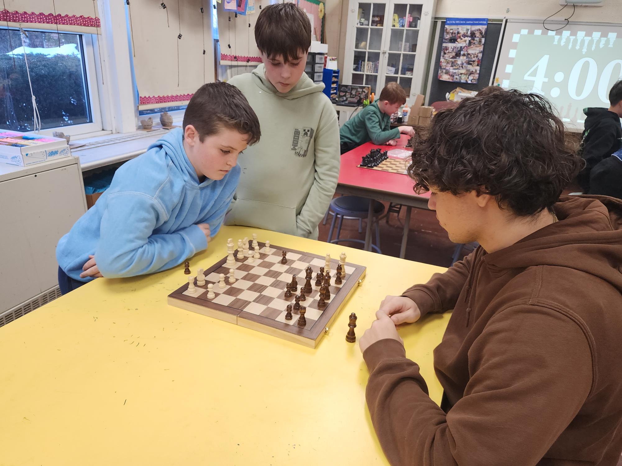 After school clubs, like the chess club, are available for students for free.